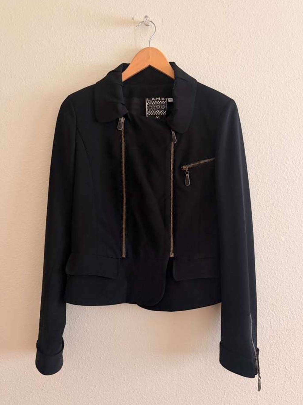 L.A.M.B. Gwen Stefani Black Moto Jacket
